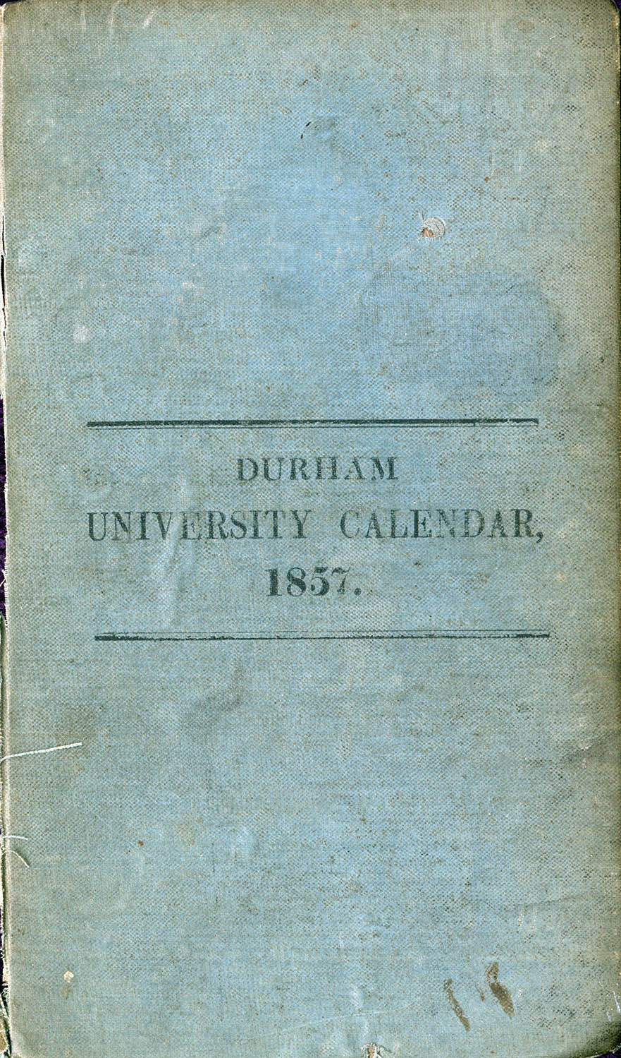 Durham University calendar 1857