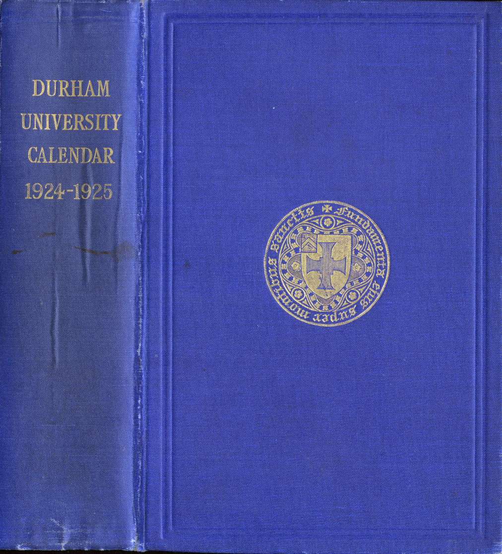 Durham University Calendar 192425