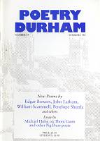 Poetry Durham 19 Summer 1988