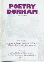 Poetry Durham 25 Summer 1990