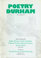 Poetry Durham 27 Summer 1991